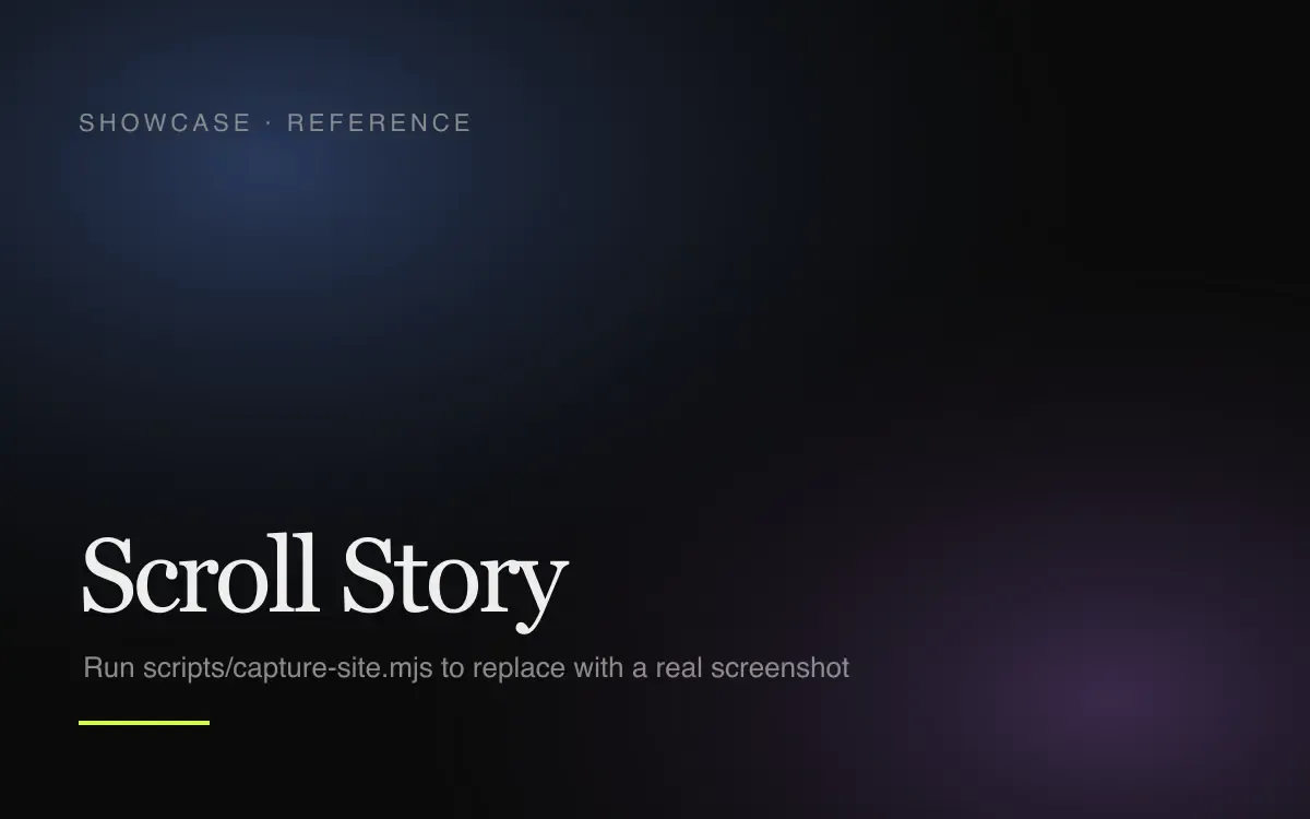 Scroll Story (concept) screenshot