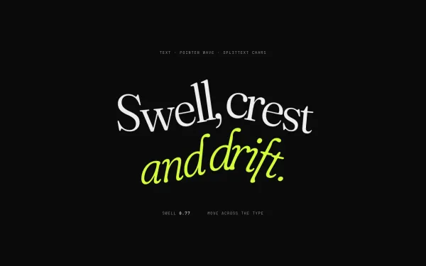 Wavy Text Hover preview