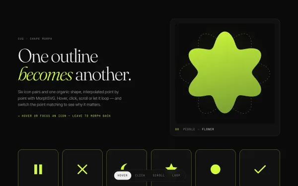 SVG Shape Morph preview