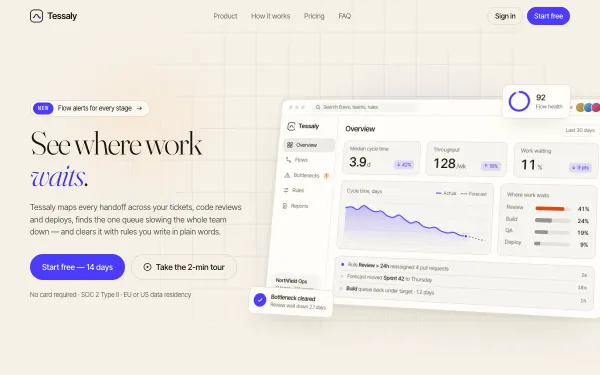 SaaS Landing Template preview
