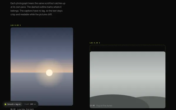 Smooth Scroll with Lagging Layers preview