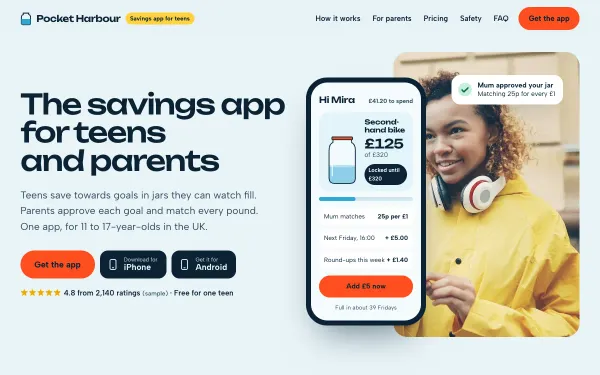 Kids Savings App Template: Pocket Harbour preview