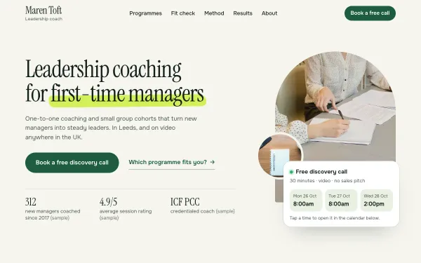 Coach Template: Maren Toft, Leadership Coaching preview
