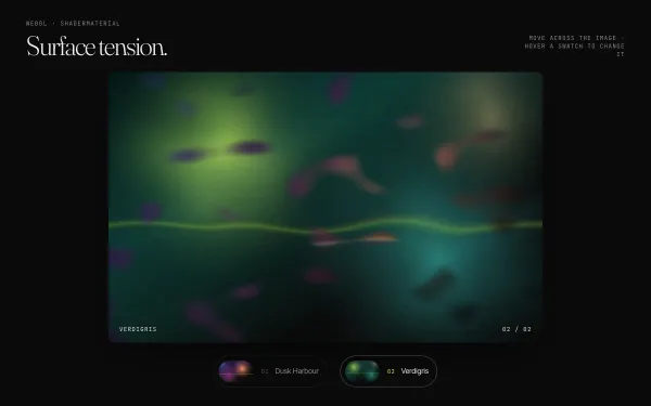 Liquid Hover Distortion (WebGL) preview
