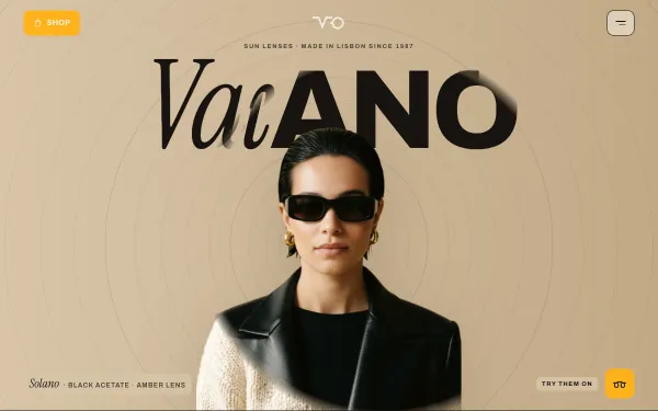 Eyewear Brand Template: Vantal preview