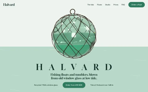 Halvard Glassworks Template preview