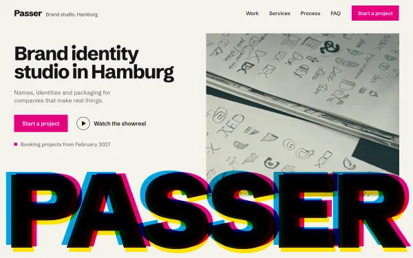 Branding Agency Template: Passer preview