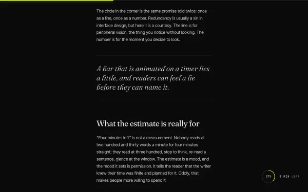 Reading Progress Bar preview