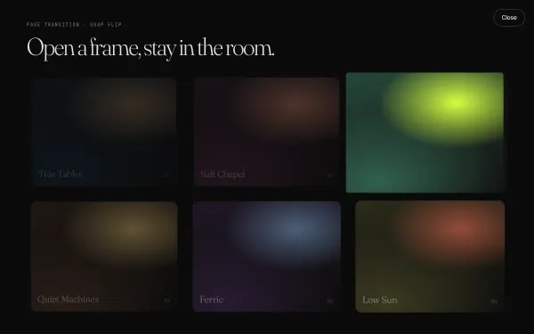Shared-Element Flip Transition preview