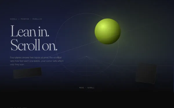 Mouse + Scroll Parallax preview