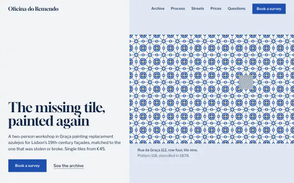 Oficina do Remendo — Azulejo Repair preview