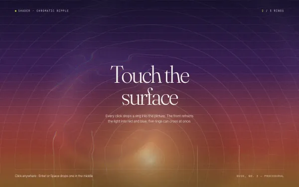 Chromatic Ripple on Click preview
