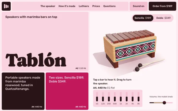 Tablón Marimba Speakers Template preview