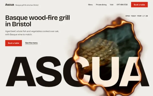 Restaurant Template: Ascua preview